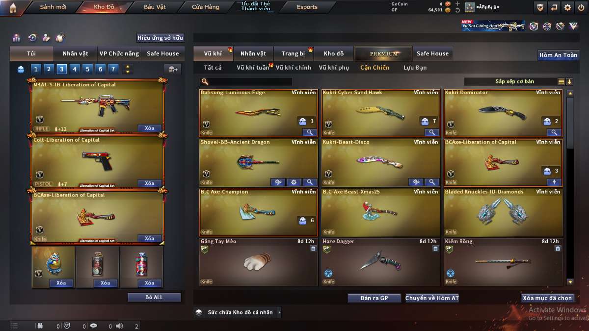 shop acc cf uy tin gia re
